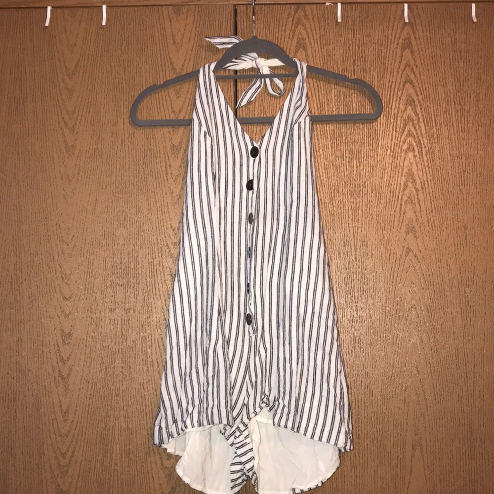 Striped romper